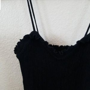 Black Spaghetti Strap